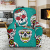 Girly Floral Rose Sugar Skull Skeleton Pattern Print Recliner Cover-grizzshop