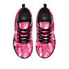 Girly Mermaid Pink Print Pattern Black Sneaker-grizzshop