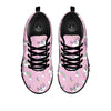 Girly Unicorn Pink Print Pattern Black Sneaker-grizzshop