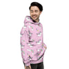 Girly Unicorn Pink Print Pattern Men's Hoodie-grizzshop