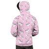 Girly Unicorn Pink Print Pattern Men's Hoodie-grizzshop