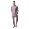 Girly Unicorn Pink Print Pattern Men's Pajamas-grizzshop