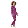 Girly Unicorn Purple Print Pattern Women's Pajamas-grizzshop