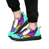 Girly Unicorn Teal Print Black Sneaker-grizzshop