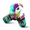 Girly Unicorn Teal Print Boxing Gloves-grizzshop