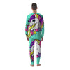 Load image into Gallery viewer, Girly Unicorn Teal Print Men&#39;s Pajamas-grizzshop