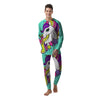 Load image into Gallery viewer, Girly Unicorn Teal Print Men&#39;s Pajamas-grizzshop