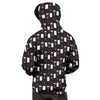 Glasses Of Wine And Bottles Print Pattern Men's Hoodie-grizzshop