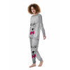 Glasses Poodle Print Women's Pajamas-grizzshop