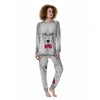 Glasses Poodle Print Women's Pajamas-grizzshop