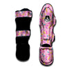 Glazed Donut Pink Print Pattern Muay Thai Shin Guards-grizzshop