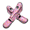 Glazed Donut Pink Print Pattern Muay Thai Shin Guards-grizzshop