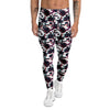 Glitch Effect Print Pattern Men's Leggings-grizzshop