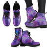 Glowing Mandala Dragonfly Women's Leather Boots-grizzshop