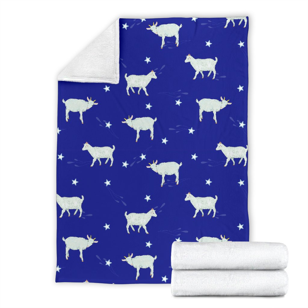 Goat Sheep Pattern Print Blanket-grizzshop