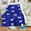 Goat Sheep Pattern Print Blanket-grizzshop