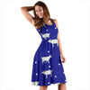 Goat Sheep Pattern Print Dress-grizzshop