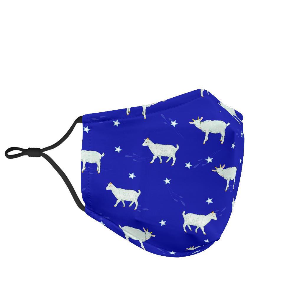 Goat Sheep Pattern Print Face Mask-grizzshop