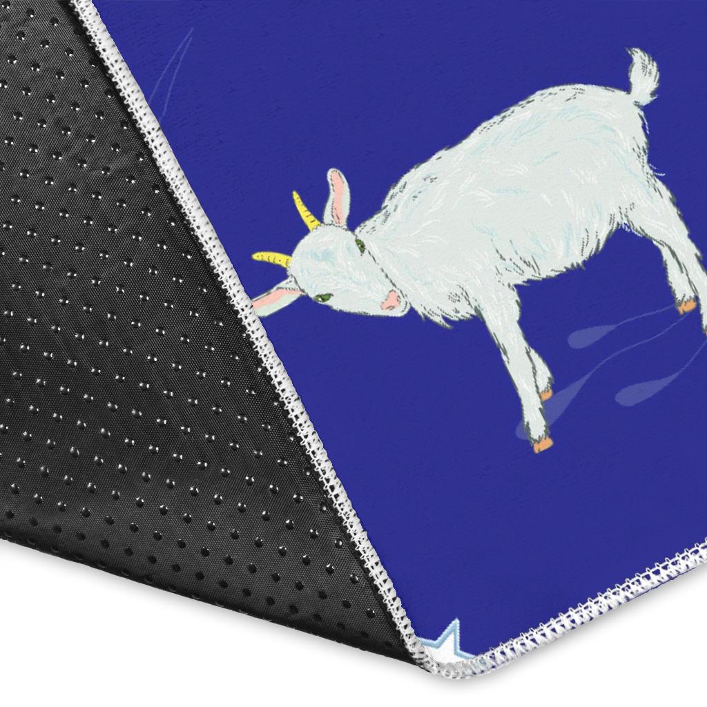 Goat Sheep Pattern Print Floor Mat-grizzshop