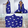 Goat Sheep Pattern Print Hooded Blanket-grizzshop