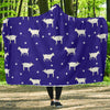 Goat Sheep Pattern Print Hooded Blanket-grizzshop