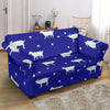 Goat Sheep Pattern Print Loveseat Cover-grizzshop