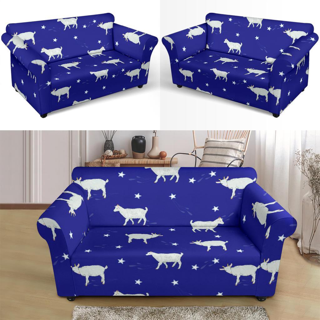 Goat Sheep Pattern Print Loveseat Cover-grizzshop