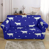 Goat Sheep Pattern Print Loveseat Cover-grizzshop