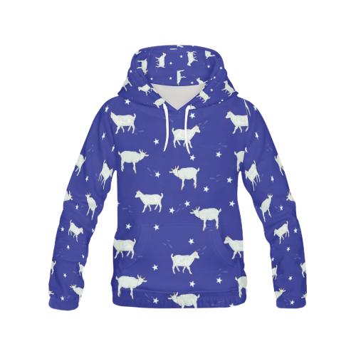 Goat Sheep Pattern Print Men Pullover Hoodie-grizzshop