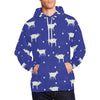 Goat Sheep Pattern Print Men Pullover Hoodie-grizzshop