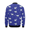 Goat Sheep Pattern Print Men's Bomber Jacket-grizzshop