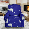 Goat Sheep Pattern Print Recliner Cover-grizzshop