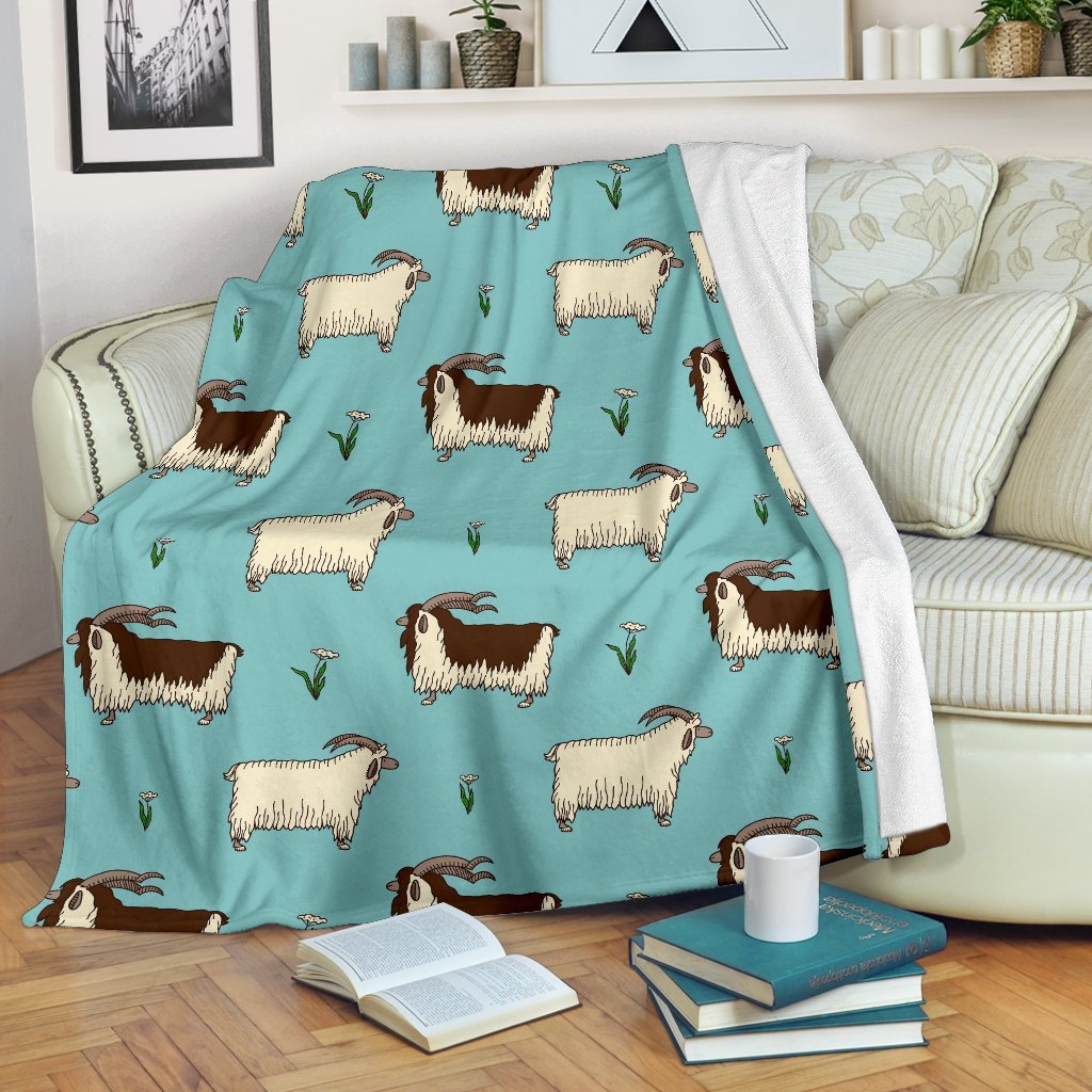 Goat Sheep Print Pattern Blanket-grizzshop