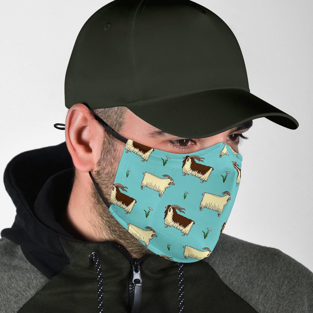 Goat Sheep Print Pattern Face Mask-grizzshop