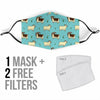 Goat Sheep Print Pattern Face Mask-grizzshop