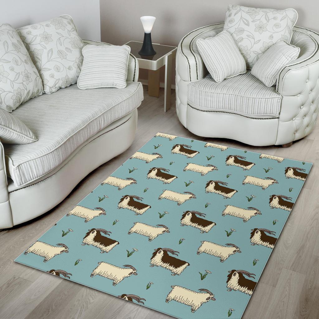 Goat Sheep Print Pattern Floor Mat-grizzshop