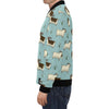 Goat Sheep Print Pattern Men's Bomber Jacket-grizzshop