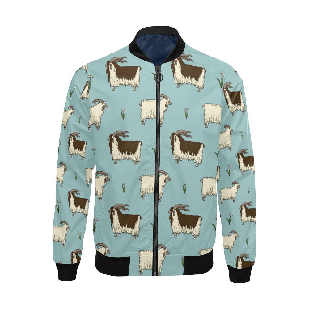 Goat Sheep Print Pattern Men's Bomber Jacket-grizzshop