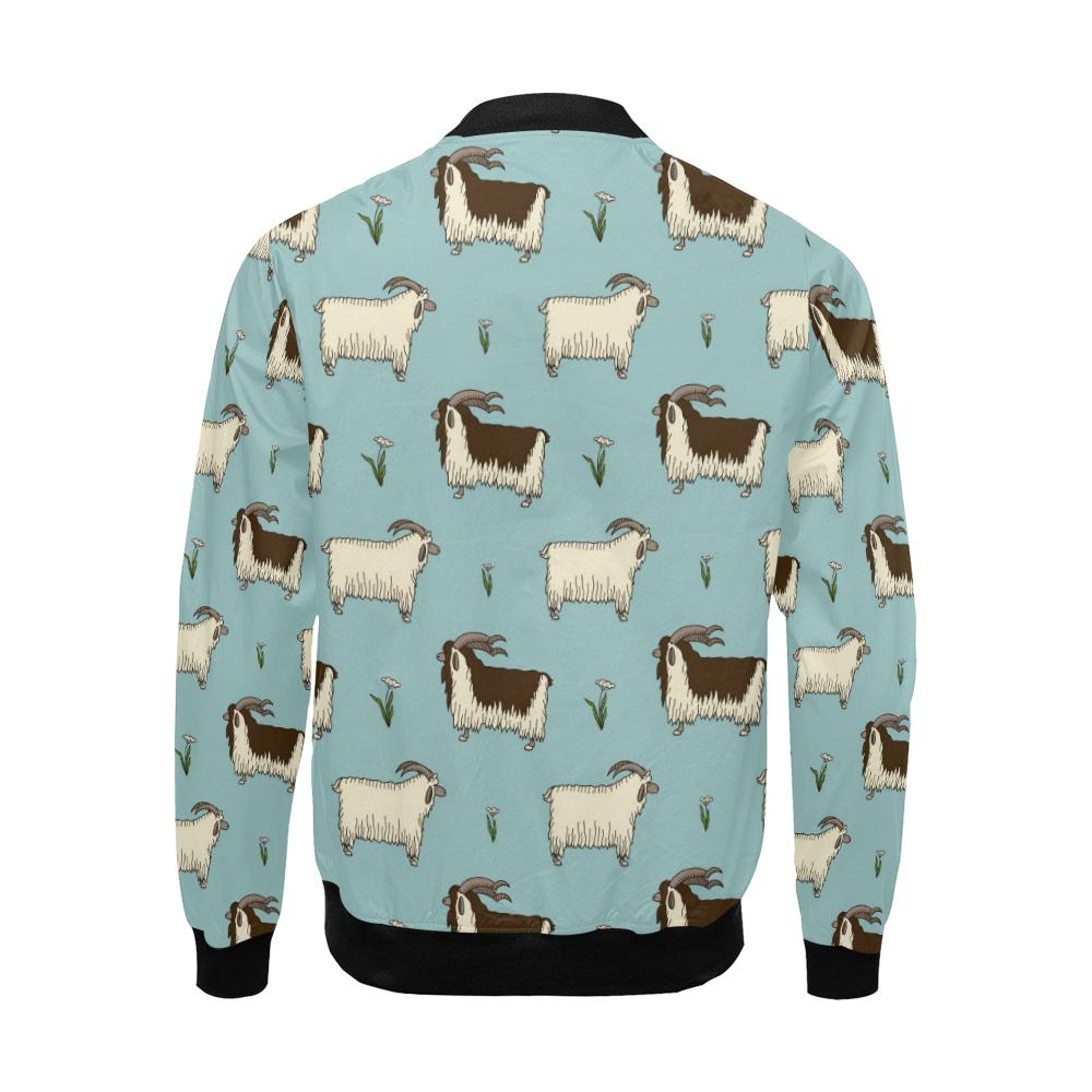 Goat Sheep Print Pattern Men's Bomber Jacket-grizzshop