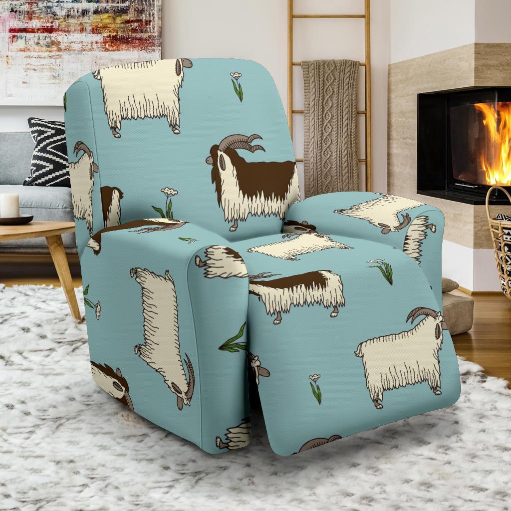 Goat Sheep Print Pattern Recliner Cover-grizzshop