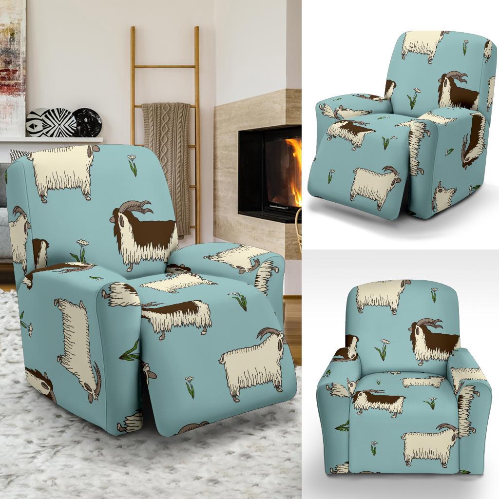 Goat Sheep Print Pattern Recliner Cover-grizzshop