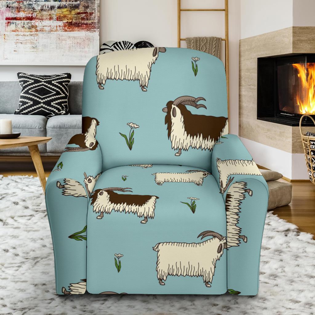 Goat Sheep Print Pattern Recliner Cover-grizzshop