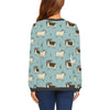 Goat Sheep Print Pattern Women's Sweatshirt-grizzshop