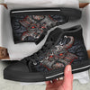 God Odin Ancient Viking Norse Print Black High Top Shoes-grizzshop