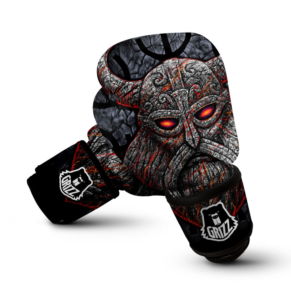 God Odin Ancient Viking Norse Print Boxing Gloves-grizzshop