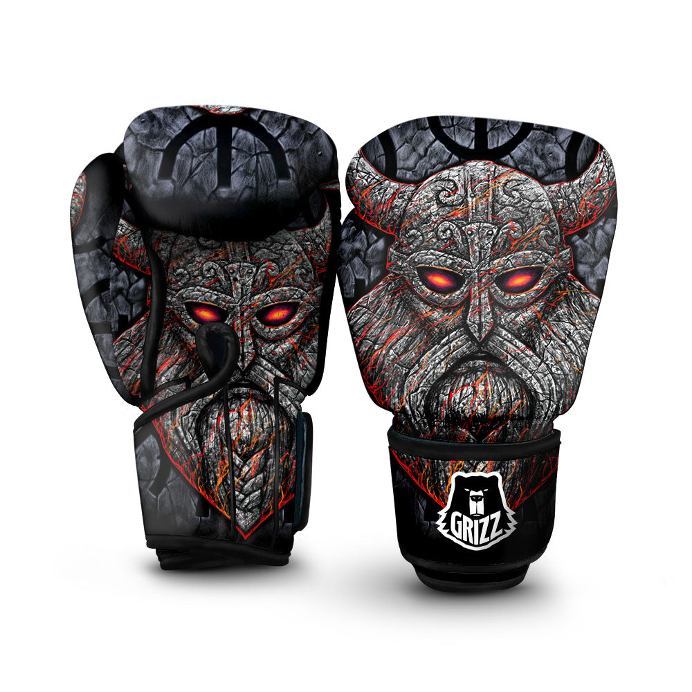 God Odin Ancient Viking Norse Print Boxing Gloves-grizzshop