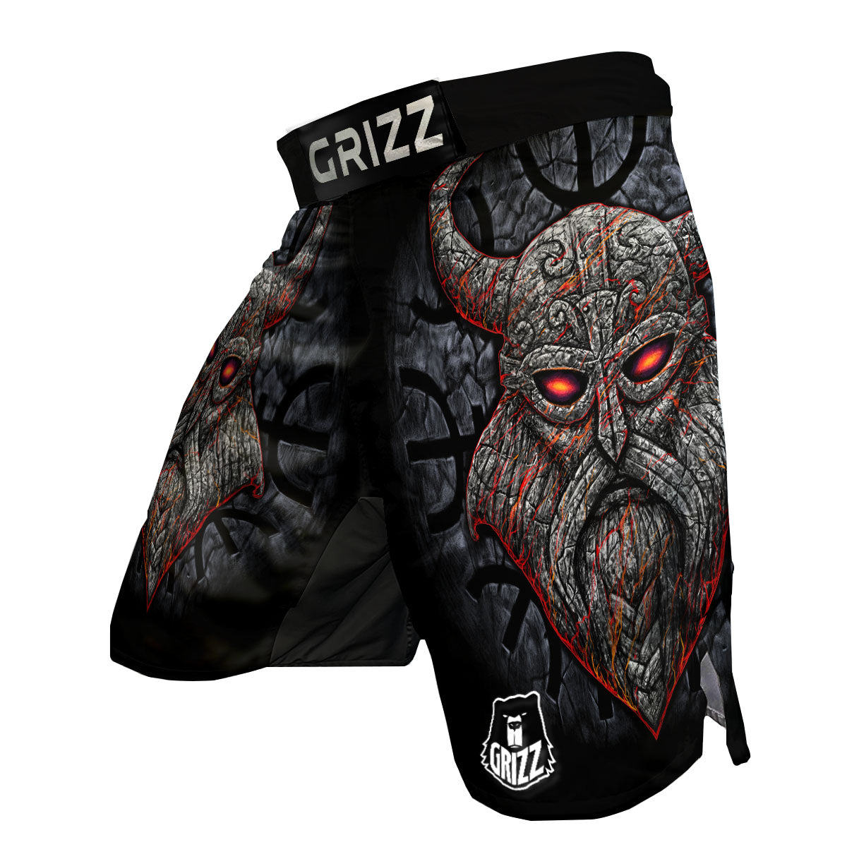 God Odin Ancient Viking Norse Print MMA Shorts-grizzshop