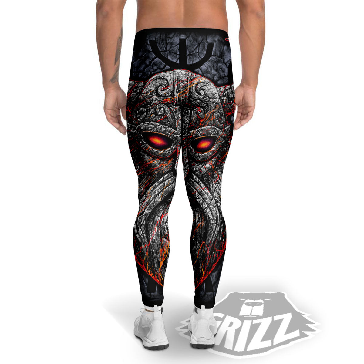 God Odin Ancient Viking Norse Print Men's Leggings-grizzshop