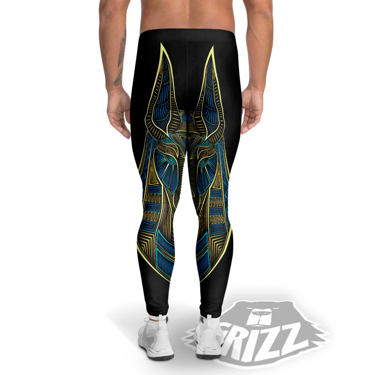 Gods Ancient Egyptian Print Men's Leggings-grizzshop