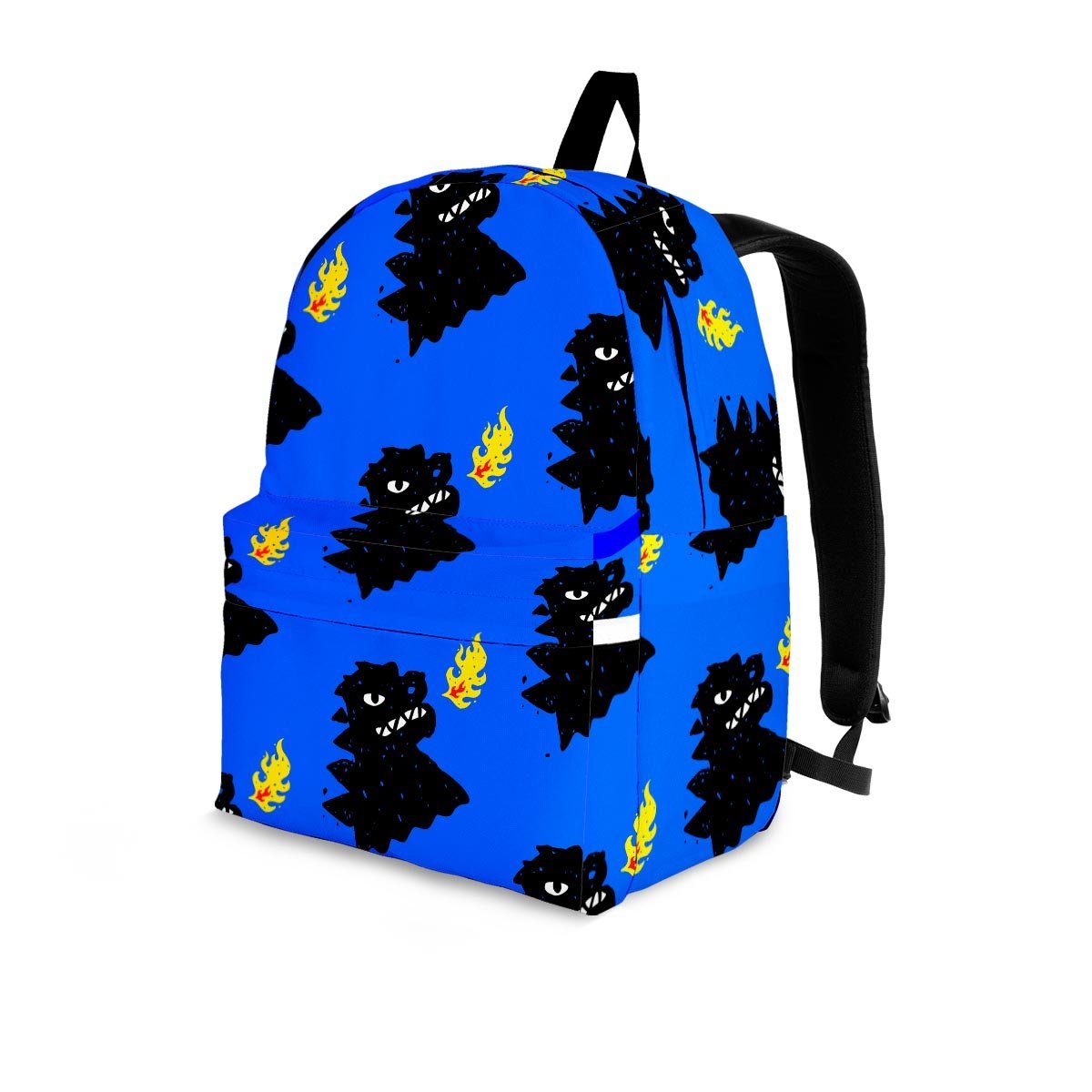 Godzilla Japanese Pattern Print Backpack-grizzshop